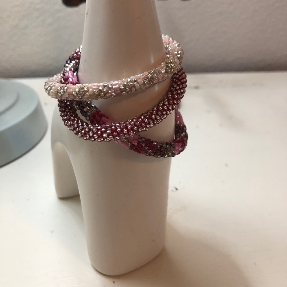 3 Pink Sashka Bracelets